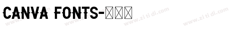 Canva Fonts字体转换